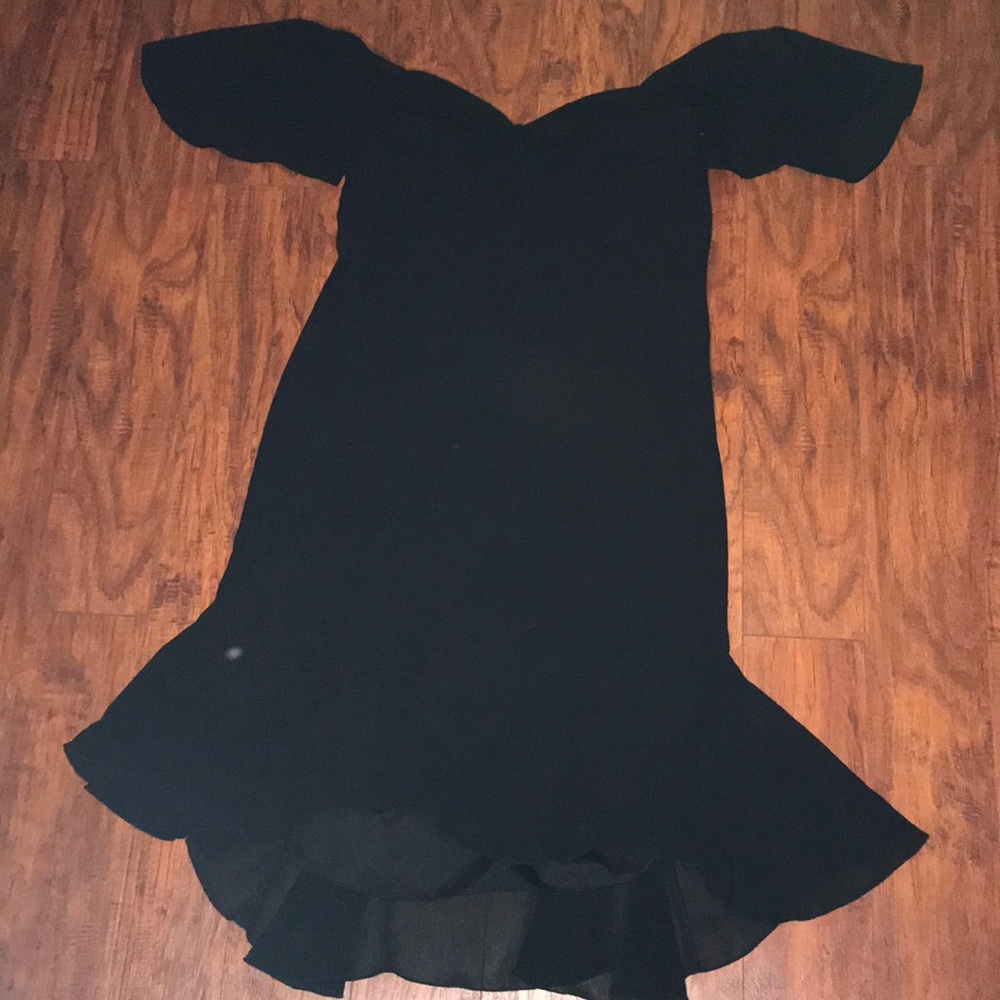 Vintage black bridesmaids dress